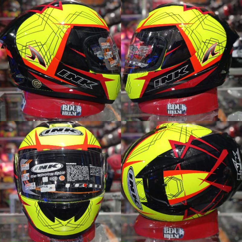 HELM INK CL-MAX NEW MOTIF SOLID SERIES 100% ORIGINAL SNI-DOT-Cl max motif #3 redf