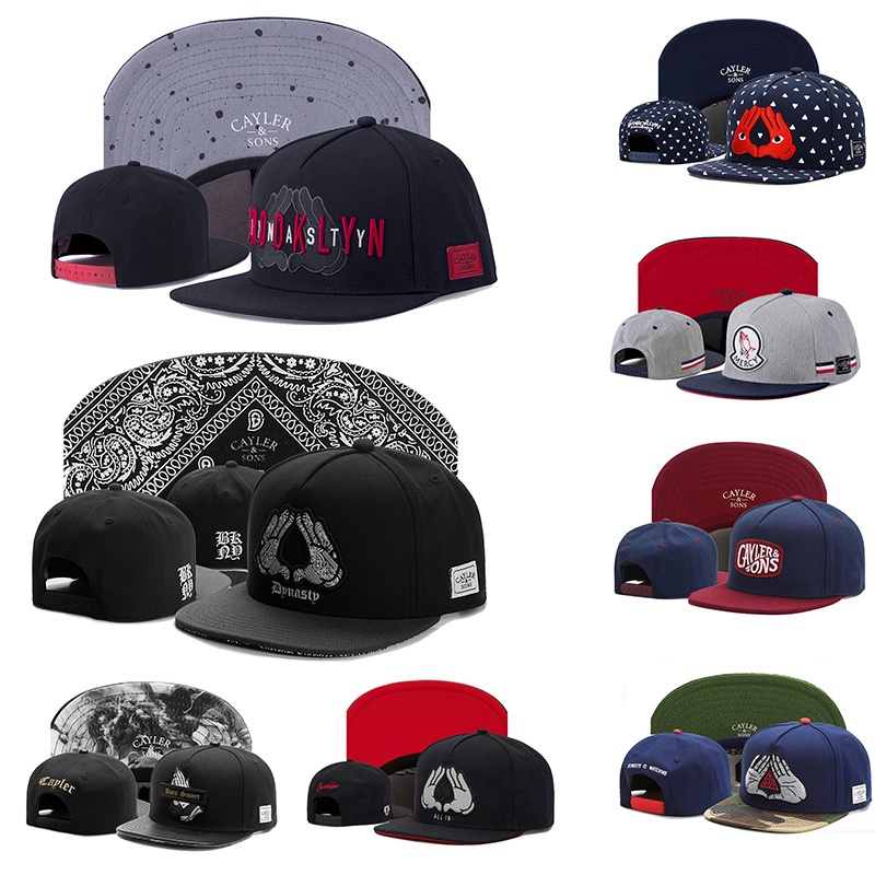 Topi Baseball Motif Bordir Telapak Tangan Gaya Hip Hop Untuk Pria / Wanita