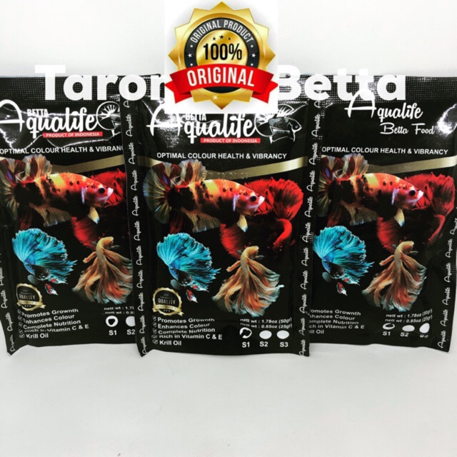 Pelet Premium Burayak Dan Anakan Ikan Cupang - Pellet AQUALIFE AQUA LIFE BETTA Fish S1 S 1