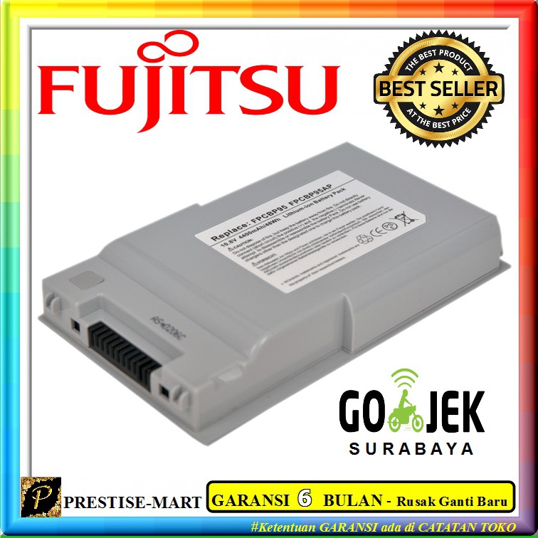 Baterai Fujitsu Lifebook T4020 - Putih