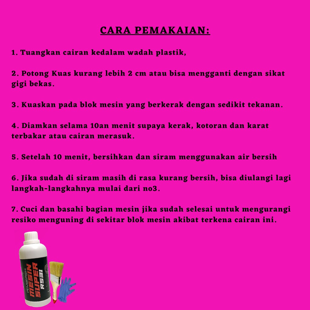 Pembersih Mesin Super RS31 | Engine Degreaser, Penghilang Kerak Motor Mobil, Minyak Noda Rembesan Oli