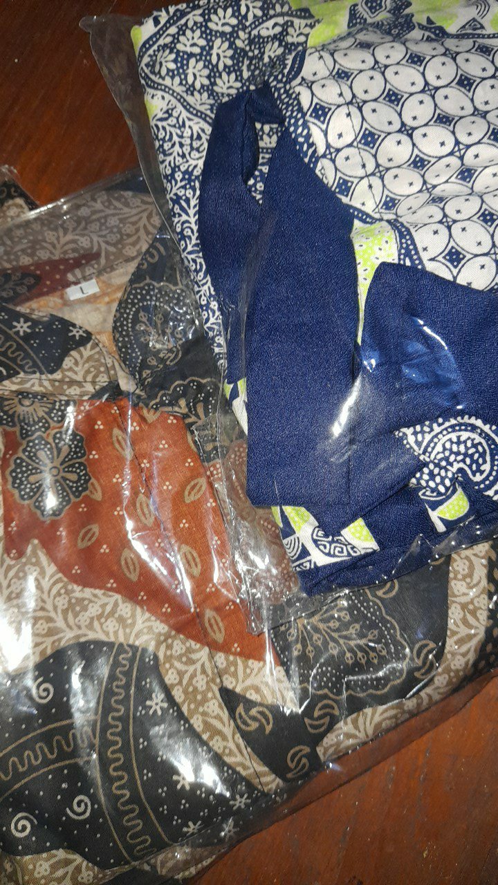 Tey-17 Batik Wanita Asj Sa Hrb026 Kenongo Kemeja Tosca Pendek