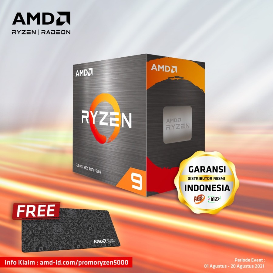 AMD Ryzen 9 5950X 16-Core 3.4 GHz Turbo 4.9Ghz Socket AM4 105W ZEN3