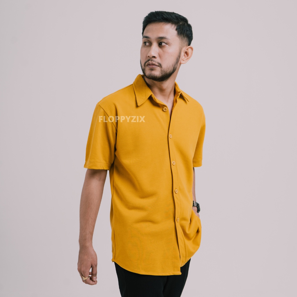 KAMEJA PENDEK PIQUE / KAMEJA PENDEK PRIA / KAMEJA POLOS / KAMEJA CASUAL