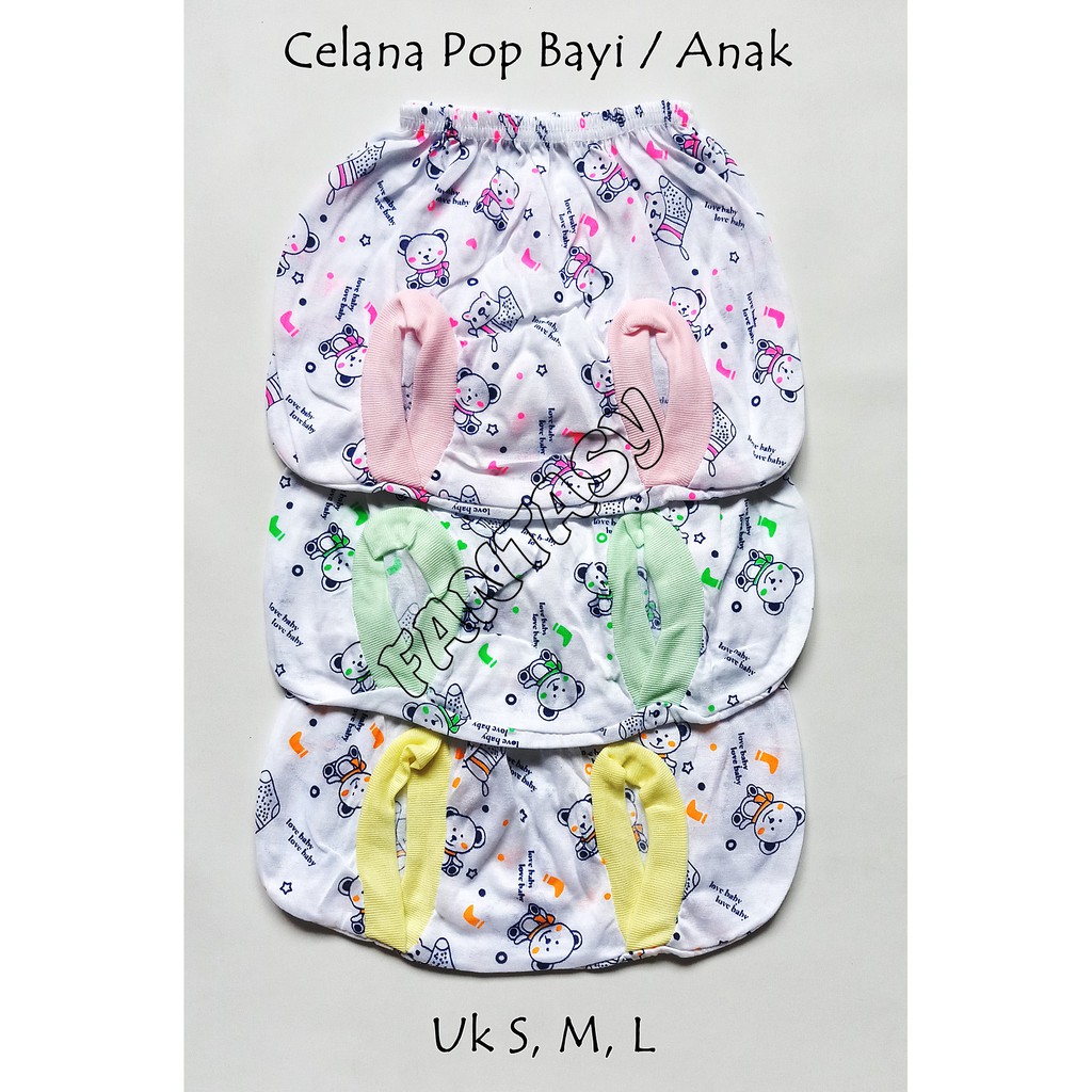 Celana Pop Bayi Anak Fantasy / Celana Pop Harian Ukuran S - L