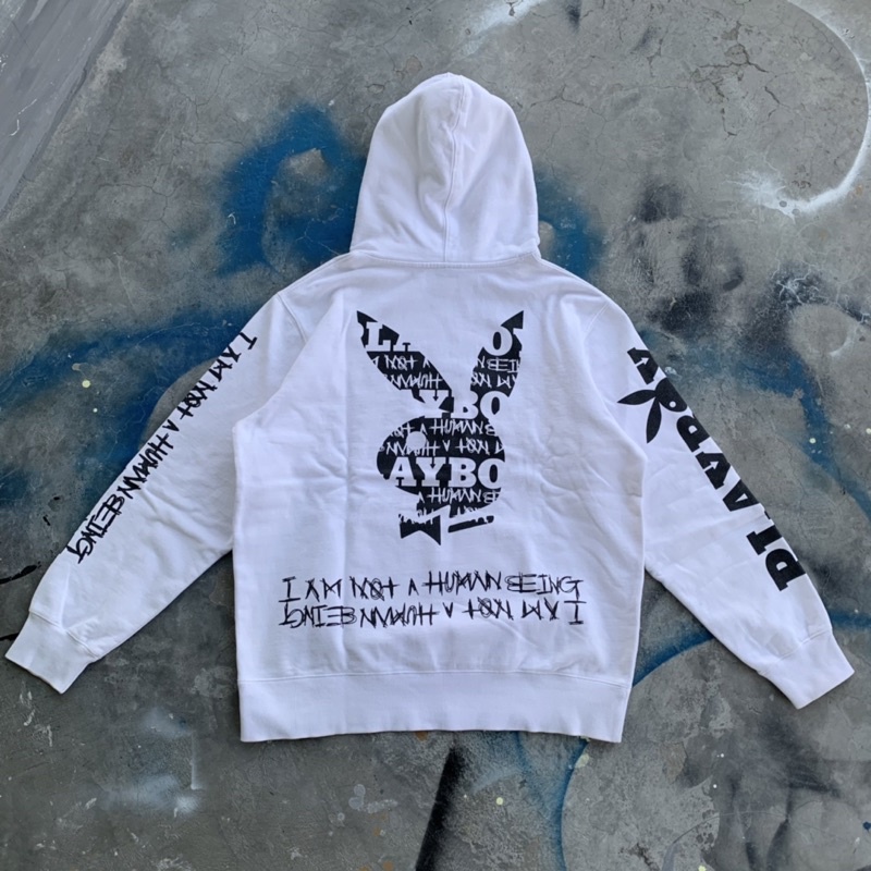 hoodie playboy x i am not human being