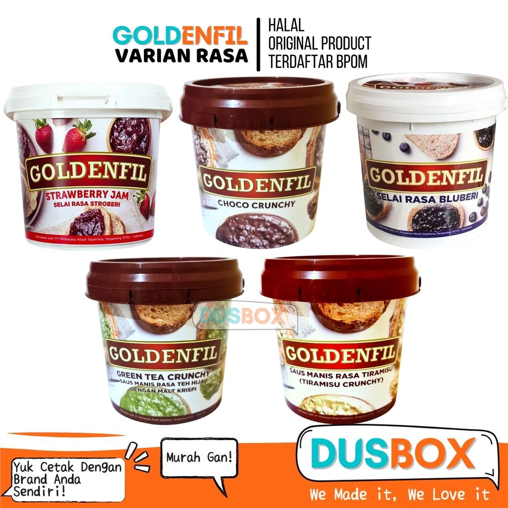 

Ay00! Goldenfil Choco Crunchy / Selai Roti Bakar / Toping Roti / Selai Roti / Selai Coklat / Olesan
