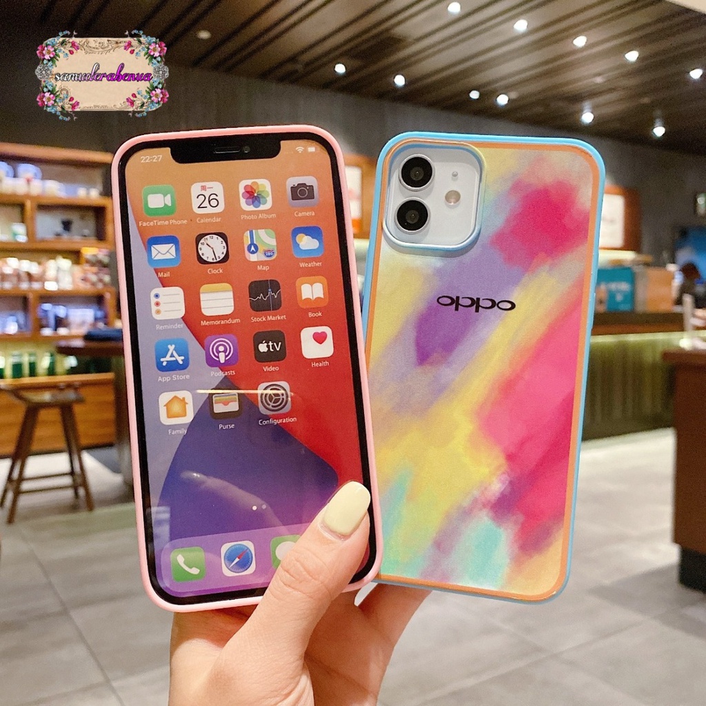 SS044 SOFTCASE RAINBOW OPPO A3S A5S F9 A7 A12 F1S RENO 4 4F 5F A94 A59 A11K SB2795