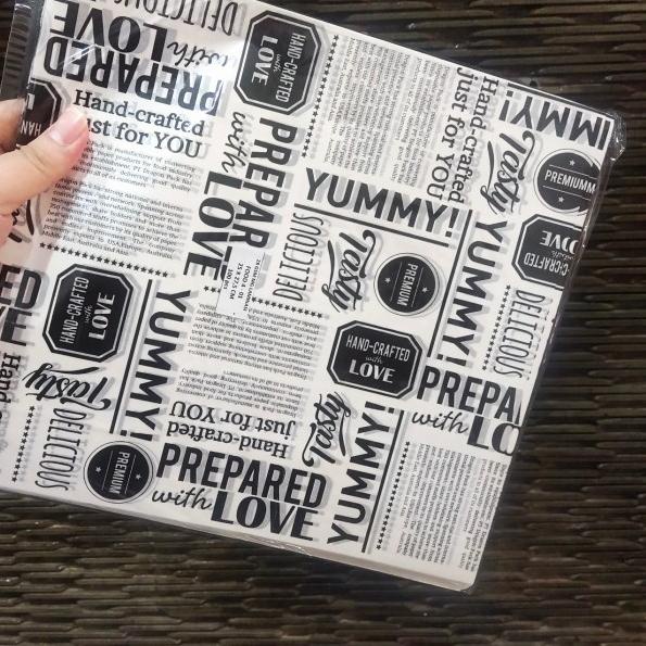 

♥ Kertas Nasi Motif Printing 25x27,5 cm - Anti Lengket isi 100 Lembar - Warna apa saja ➥