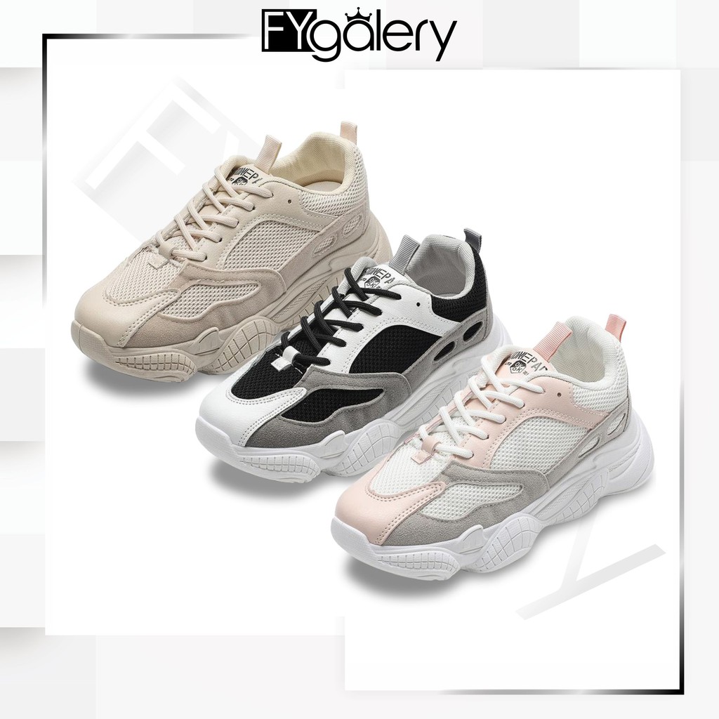 FYGALERY SHS001 Sepatu Sneakers Korea Style Running Sport Shoes Olahraga Wanita Murah