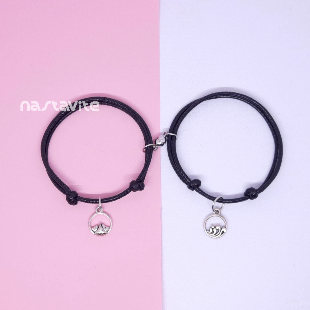 Gelang couple magnet sahabat pacar bestie murah tali korea