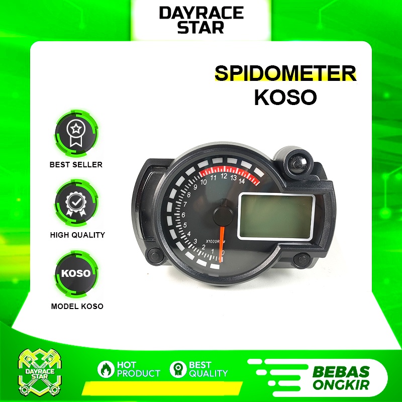 Spido Spedometer Koso Rx2N Set Dengan Pangkon Crom