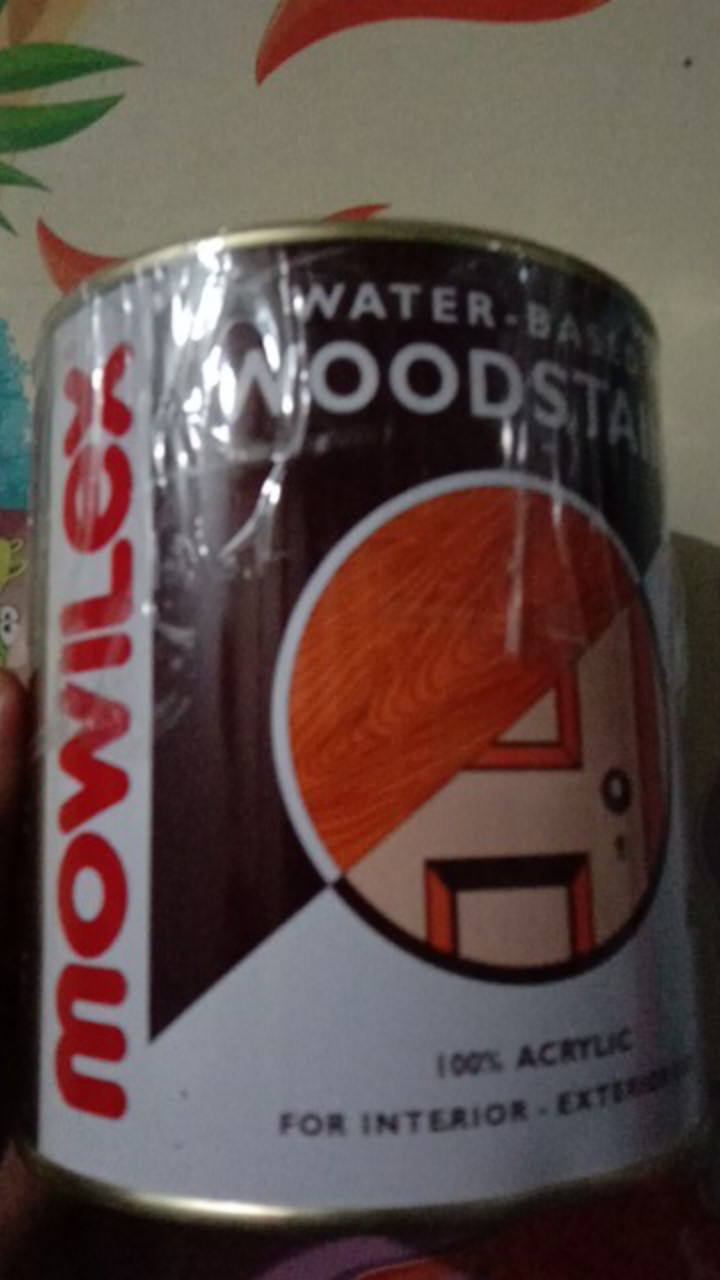 Mowilex Politur Pelitur Plitur Jadi Wood Stain Campuran Air Pilih Warna Kaleng 1liter