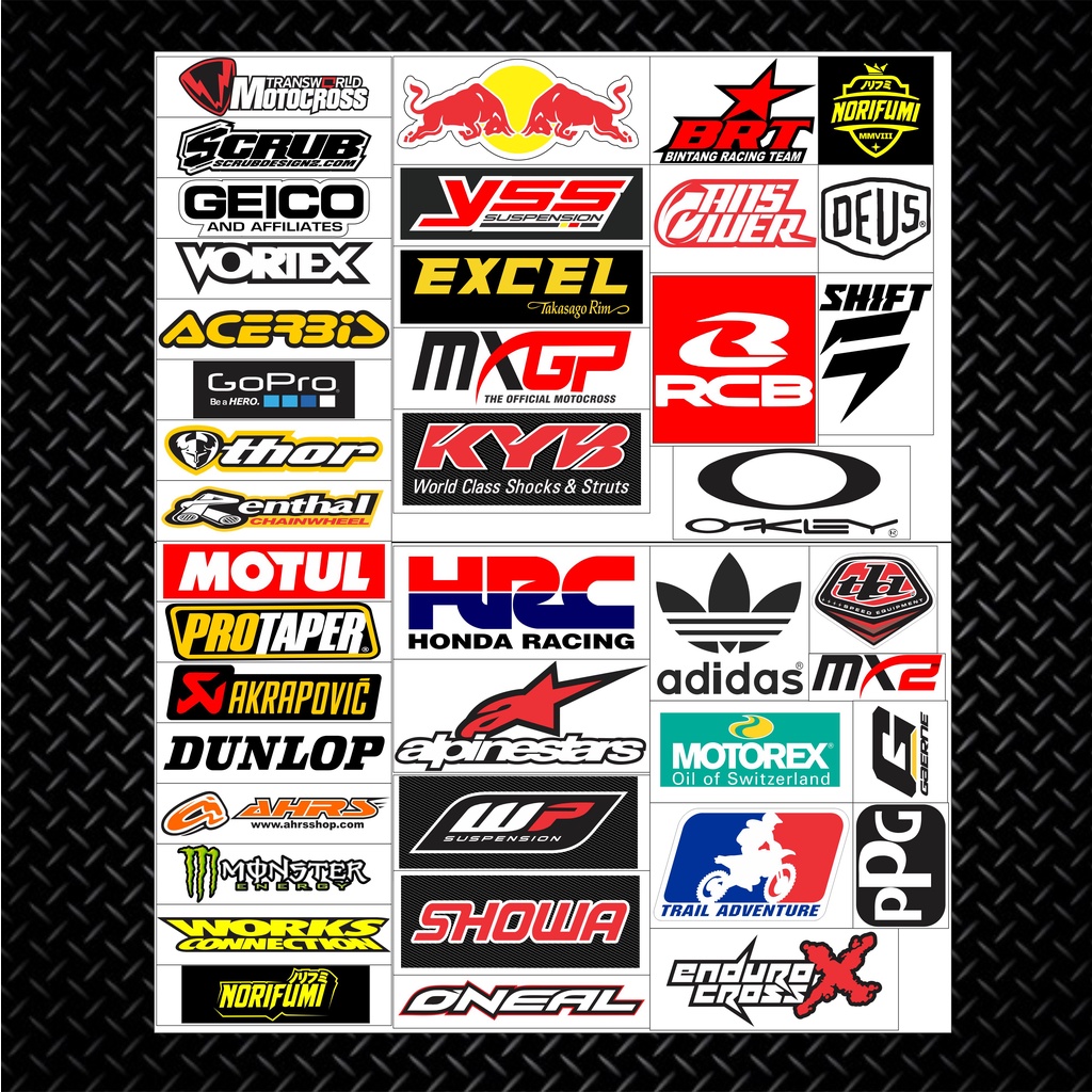 STICKER RACING STIKER PACK / STIKER MOTOR / STICKER VARIASI