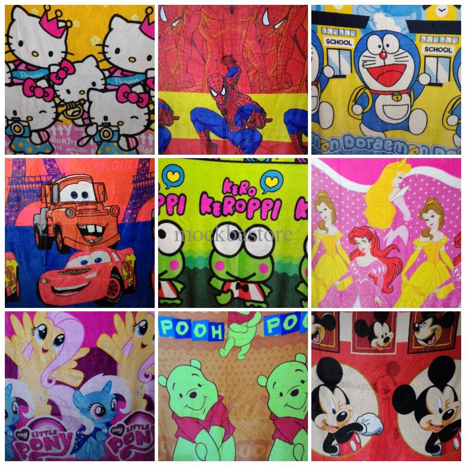 Selimut Bulu Halus As Sutra Rosanna Hello Kitty Kuda Pony Frozen
