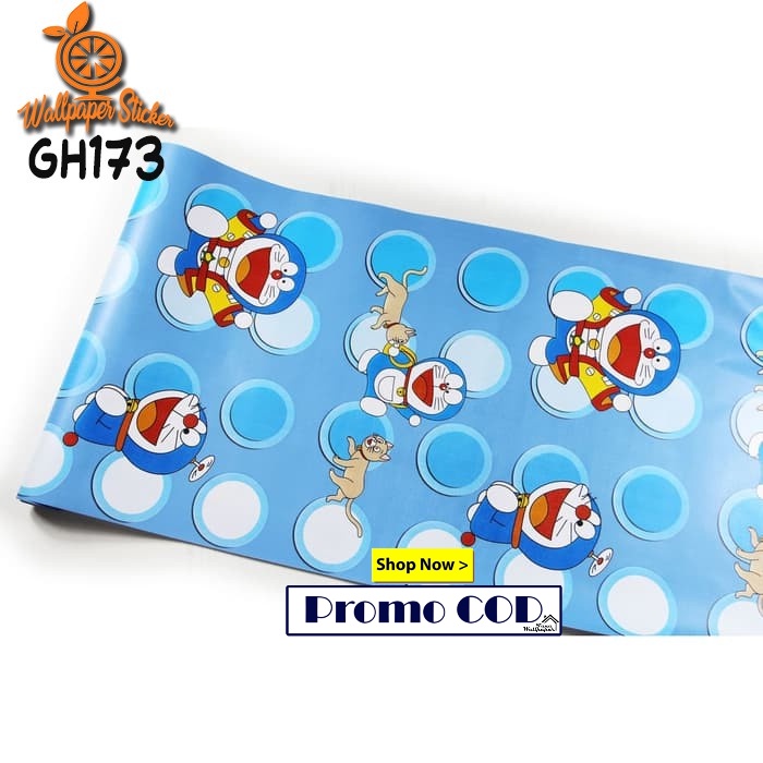 Wallpaper Stiker Dinding / Walpaper Stiker Dinding Doraemon Bulat  Wallpaper Doraemon 5