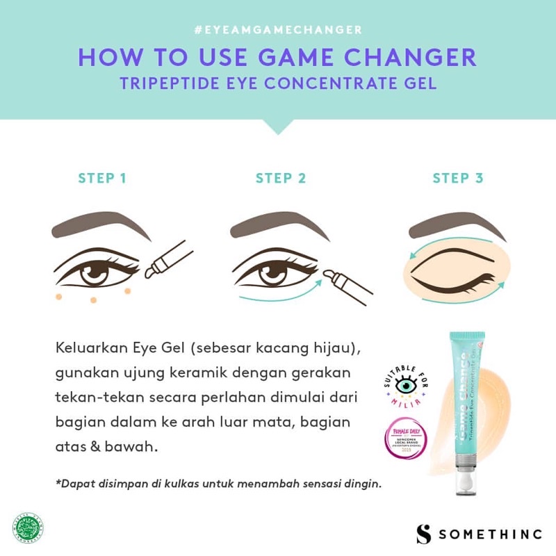 EYE GEL TREATMENT | SOMETHINC GAME CHANGER Tripeptide Eye Concentrate Gel