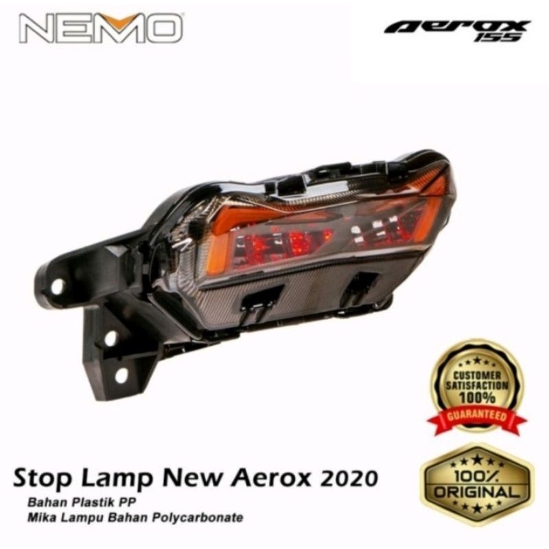 Lampu stop lamp Yamaha new aerox 2020 JPA ORI - stoplamp jpa aerox new - Charmoto