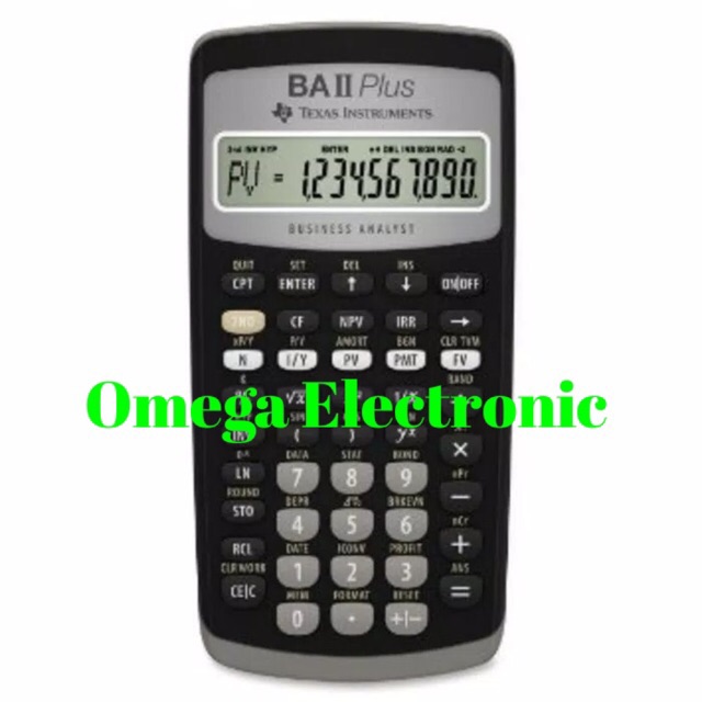 Texas Instruments BA II Plus Financial Calculator Sekolah Kuliah