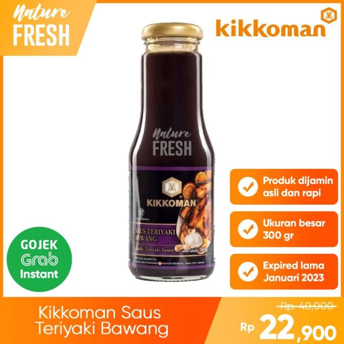 

Kikkoman Saus Teriyaki Bawang - Garlic Teriyaki Sauce 300gr