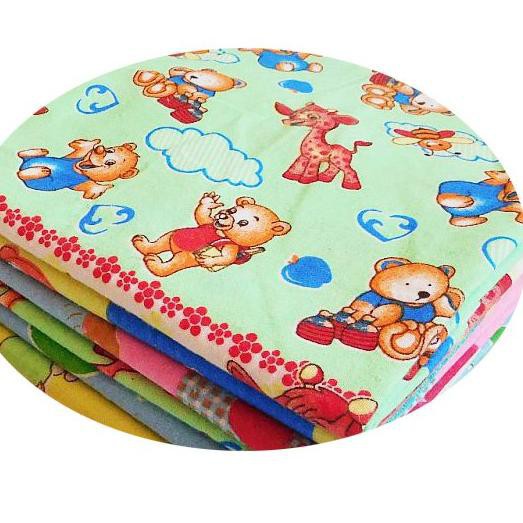 6 Pcs  Kain Bedongan Bayi Flanel Selimut Bayi - Medium dan Besar 110 /  90