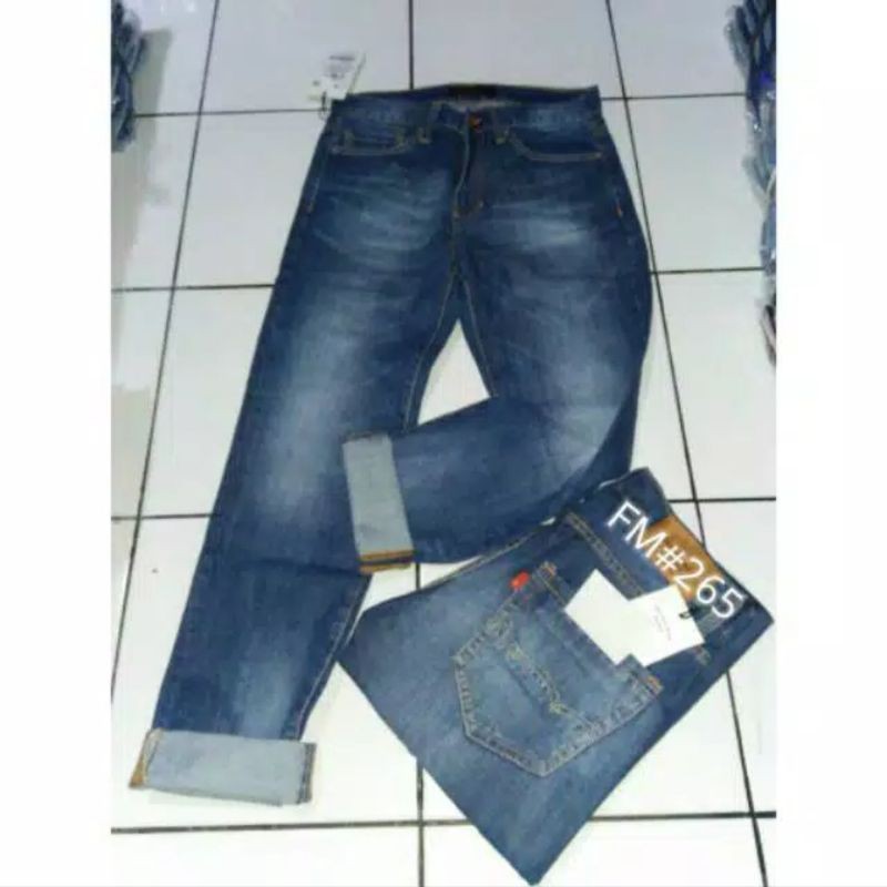 NEW (BAYAR DITEMPAT) REGULER FIT,PREMIUM DENIM PRIA/COWOK