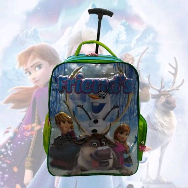 Tas ransel trolley anak sekolah sd perempuan frozen