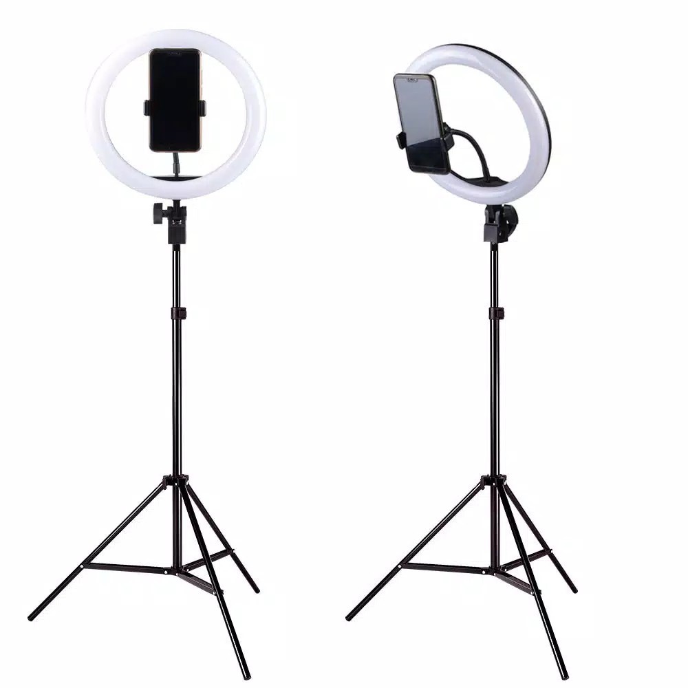 TRIPOD 2.1M + RING LIGHT LED M26 - Lampu Vloger &amp; Lampu Beauty