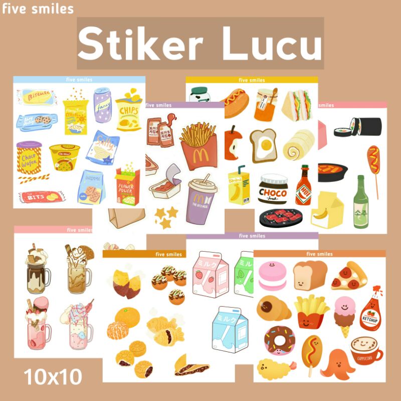 

Stiker Lucu Buku Harian Diary Motif Makanan/ STIKER HP /Stiker LAPTOP Snack/ Stiker Makanan Korea/ STIKER HP KOREA/ DIY/ 1 pcs
