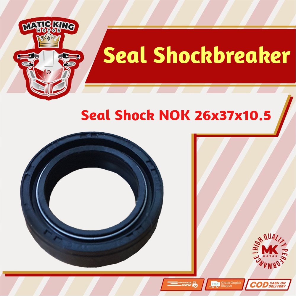 Seal sil shockbreaker depan beat vario scoopy pcx mio supra jupiter z 26x37x10.5  NOK