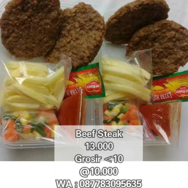 

PAKET STEAK INSTAN STEAK FROZEN BEEF SAPI / CHICKEN