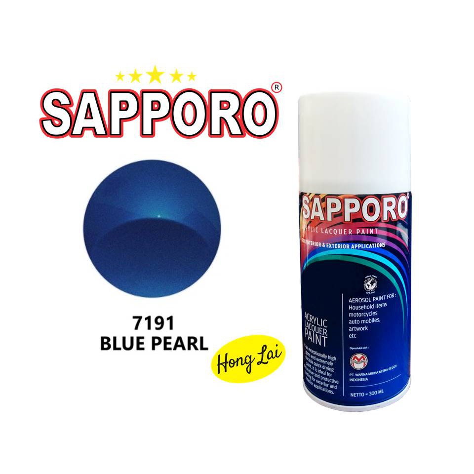 Cat Semprot BLUE PEARL 7191 Biru Sapporo Spray Pylox Pilox 300 ML