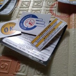 STICKER WARNING MIO PROSEDUR MIO