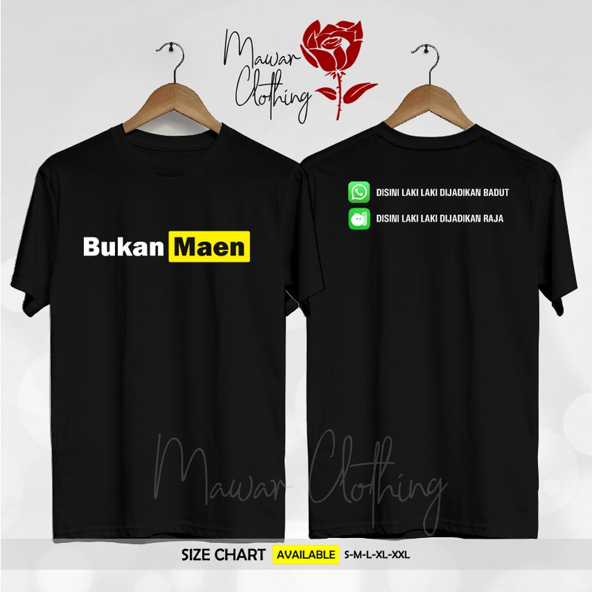 Kaos / Baju Kata Unik Bukan Maen MiChat WhatsApp - Mwr.clth