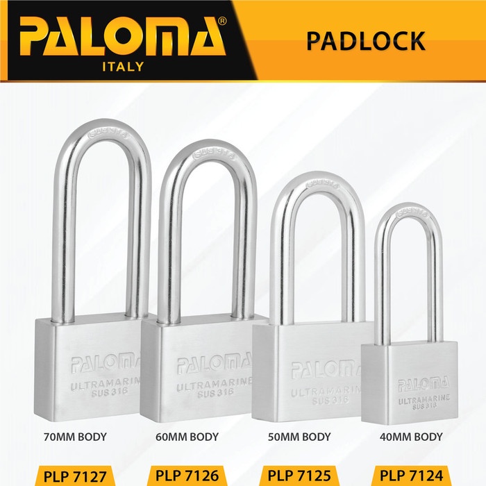 Paloma Gembok Kunci PadLock PLP 7127 Ultramarine 70MM LONG SSS