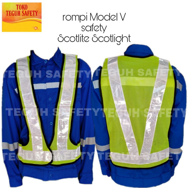 Rompi V safety / Rompi safety / Rompi safety proyek / rompi kerja proyek / rompi safety jaring