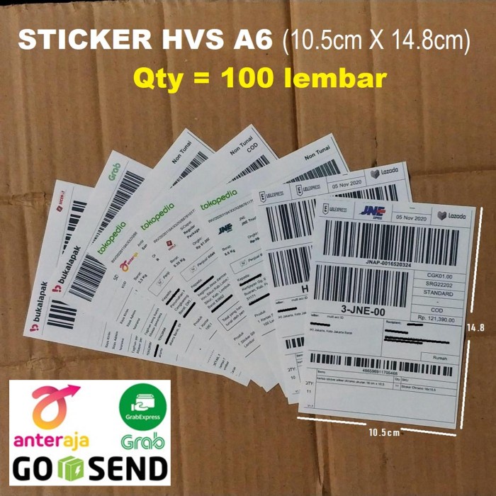 

PEREKAT-PENGIKAT- KERTAS STICKER STIKER HVS A6 10.5CM X 14.8CM X 100PCS -PENGIKAT-PEREKAT.