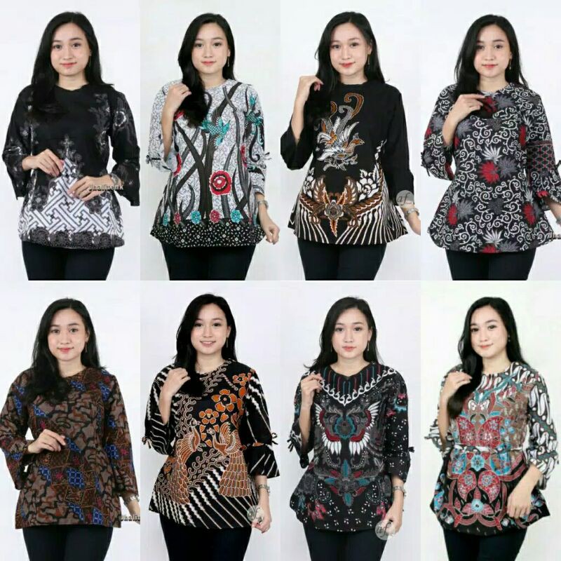 Atasan Batik Dolby Dolbi Dobby Doby Tenun Sutra Tulis Halus Katun ATBM Baron ,Sarombit Atasan no