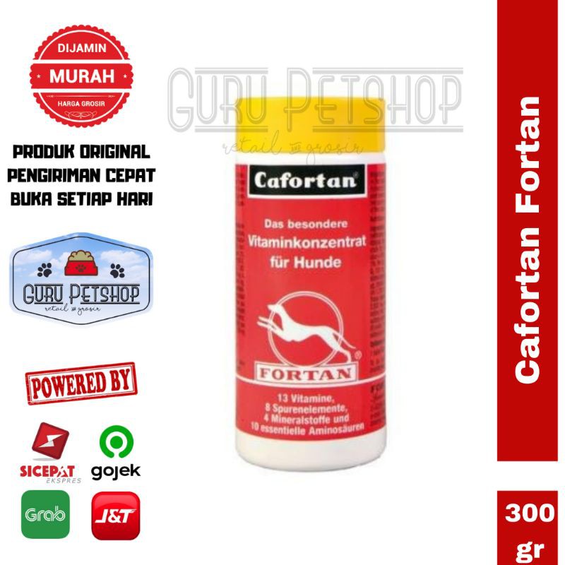 Vitamin Anjing Fortan Cafortan 300gr Multivitamin Imun Booster Anjing