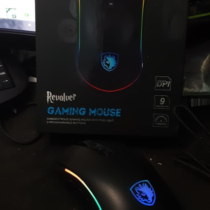 Sades Revolver RGB Macro Gaming Mouse