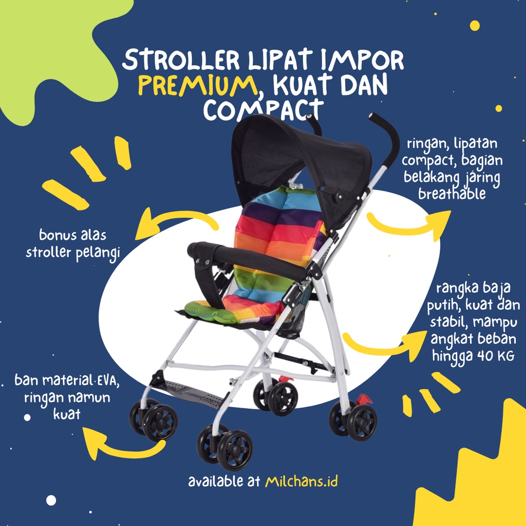 Jual STROLLER LIPAT MURAH, RINGAN 