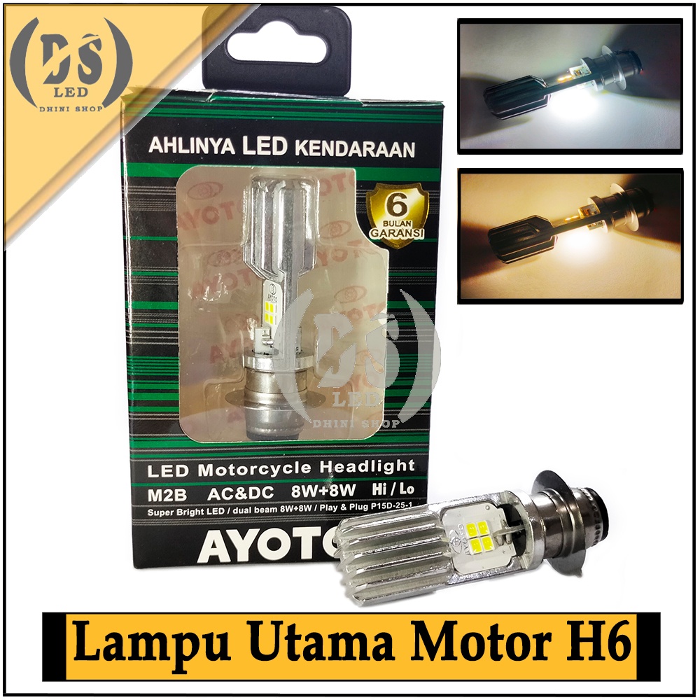 Lampu Depan Led Motor Matic Bebek AYOTO / Lampu Utama Motor Beat Terang Ayoto H6
