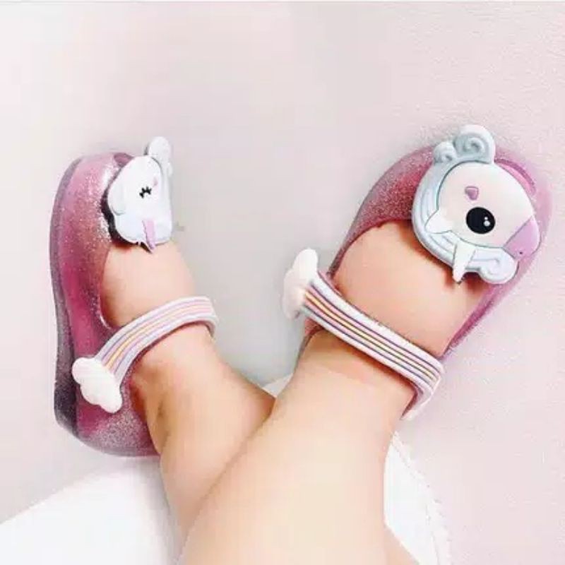 Sepatu jelly anak mini melissa replika unicorn kids jelly