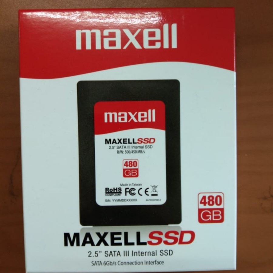 SSD MAXELL 480 GB 2.5&quot; SATA III Internal SSD R/W : 500/500 MB/s MANTAF GAN