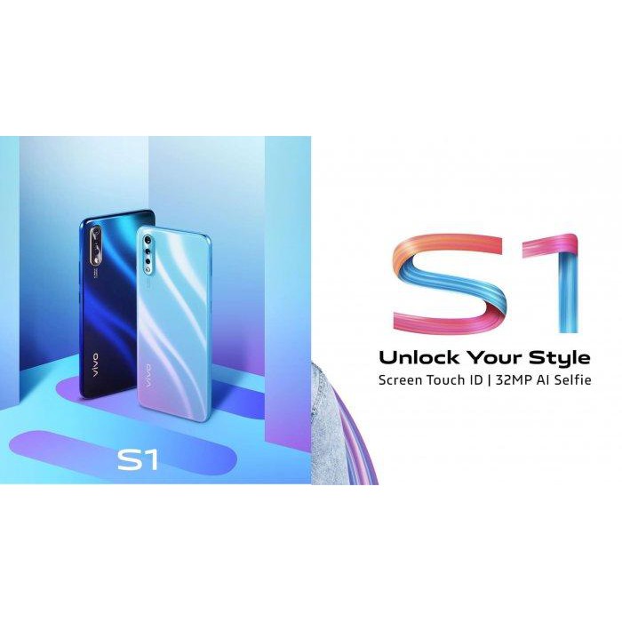 HP VIVO S1  RAM 4/128 GARANSI RESMI DAN MASIH BERSEGEL BONUS ANTI GORES KACA DAN SOFTCASE