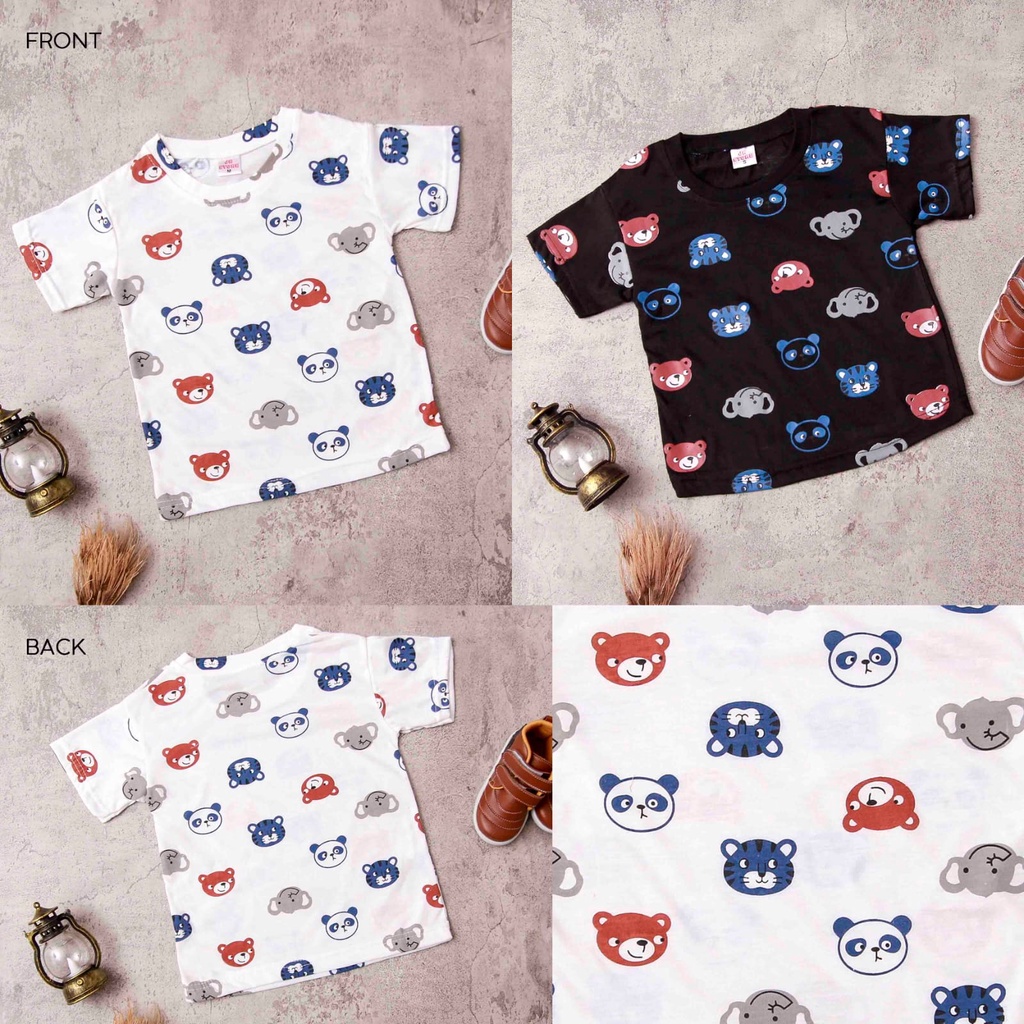 Jikialiang - KAOS ANAK LAKI LAKI &amp; PEREMPUAN USIA 1-8 TAHUN GAMBAR PANDA