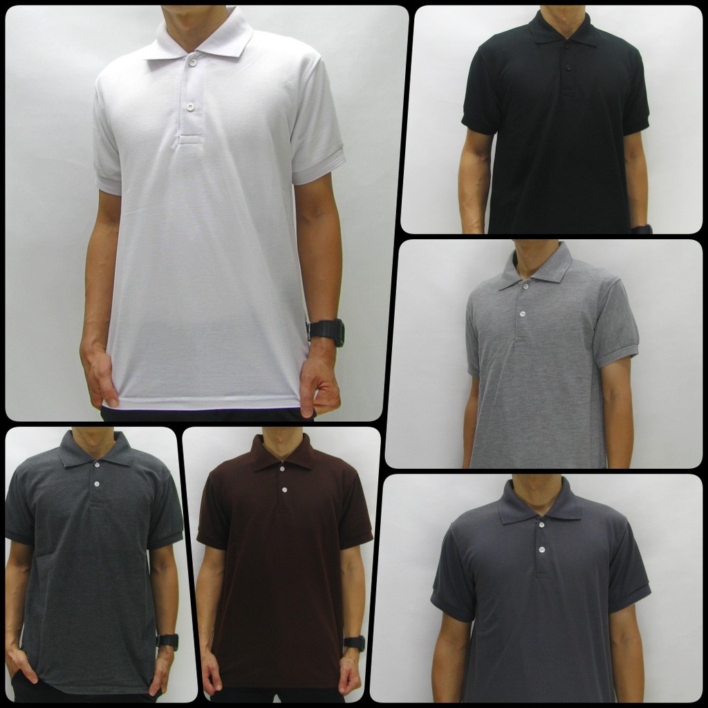  Kaos Krah Polos  Polo  Lacos Wangki Lengan Pendek Pria 