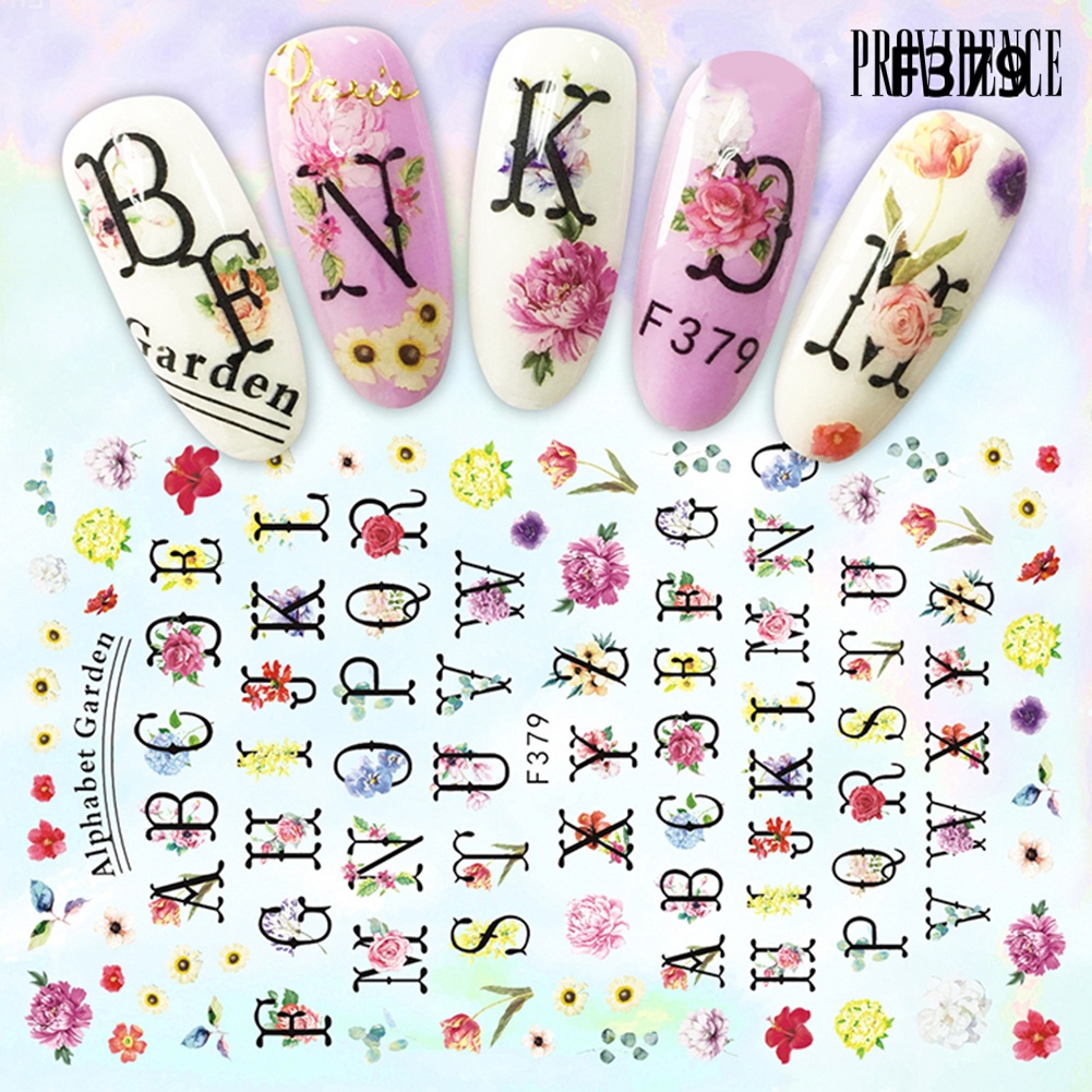 Providence Fashion Beauty Nail Art Sticker DIY Decal Flower Manicure Decor Women Gift