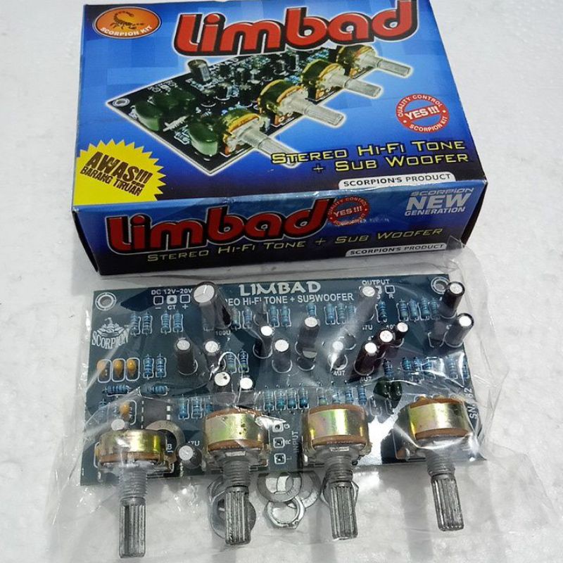 LIMBAD Stereo HI FI Tone Control Plus Subwoofer Scorpion Kit