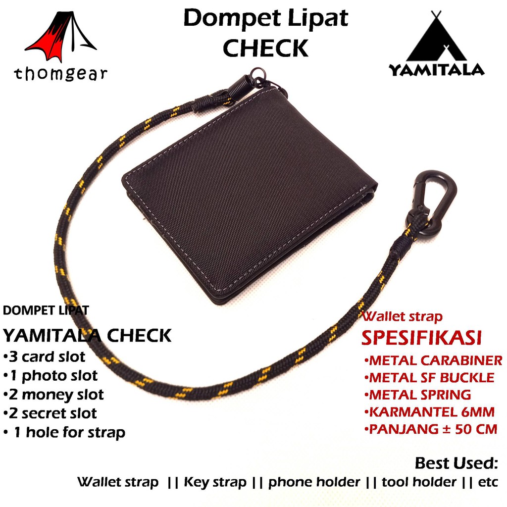 Thomgear Yamitala Dompet Outdoor Lipat Check Original Yamitala